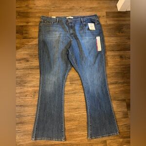 NWT Levi Strauss Signature Gold Women's Mid Rise Bootcut Plus Size 26M Jeans